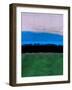 Abstract Stripe Theme Blue-NaxArt-Framed Art Print