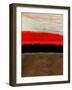 Abstract Stripe Theme Brown-NaxArt-Framed Art Print