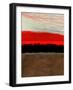 Abstract Stripe Theme Brown-NaxArt-Framed Art Print