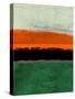Abstract Stripe Theme Orange-NaxArt-Stretched Canvas