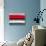 Abstract Stripe Theme Red Grey and White-NaxArt-Stretched Canvas displayed on a wall