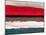 Abstract Stripe Theme Red Grey and White-NaxArt-Mounted Art Print