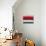 Abstract Stripe Theme Red Grey and White-NaxArt-Stretched Canvas displayed on a wall