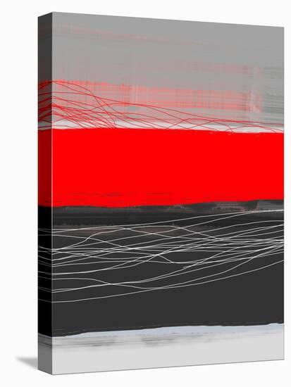 Abstract Stripe Theme Red-NaxArt-Stretched Canvas