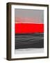 Abstract Stripe Theme Red-NaxArt-Framed Art Print