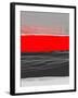 Abstract Stripe Theme Red-NaxArt-Framed Art Print