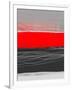 Abstract Stripe Theme Red-NaxArt-Framed Art Print