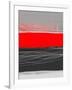 Abstract Stripe Theme Red-NaxArt-Framed Art Print