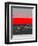 Abstract Stripe Theme Red-NaxArt-Framed Art Print