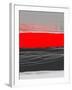 Abstract Stripe Theme Red-NaxArt-Framed Art Print