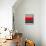 Abstract Stripe Theme Red-NaxArt-Mounted Art Print displayed on a wall