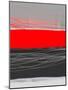 Abstract Stripe Theme Red-NaxArt-Mounted Art Print