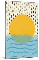 Abstract Sun Over The Sea-Trends International-Mounted Poster