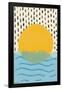 Abstract Sun Over The Sea-Trends International-Framed Poster