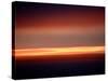Abstract Sunset-Savanah Plank-Stretched Canvas