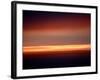 Abstract Sunset-Savanah Plank-Framed Photo