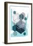 Abstract Teal 1-Urban Epiphany-Framed Art Print