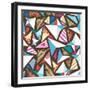 Abstract Texture-Tanor-Framed Art Print