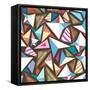 Abstract Texture-Tanor-Framed Stretched Canvas
