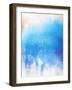 Abstract Textured Background: Blue And White Patterns-iulias-Framed Art Print