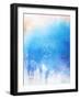 Abstract Textured Background: Blue And White Patterns-iulias-Framed Art Print