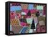 Abstract Town-Karla Gerard-Framed Stretched Canvas