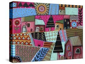 Abstract Town-Karla Gerard-Stretched Canvas