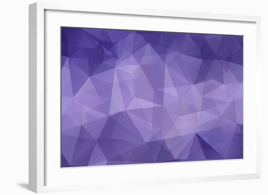 Abstract Triangle Art in Pastel Colors-artnis-Framed Art Print