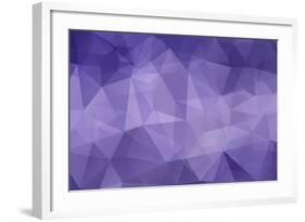 Abstract Triangle Art in Pastel Colors-artnis-Framed Art Print