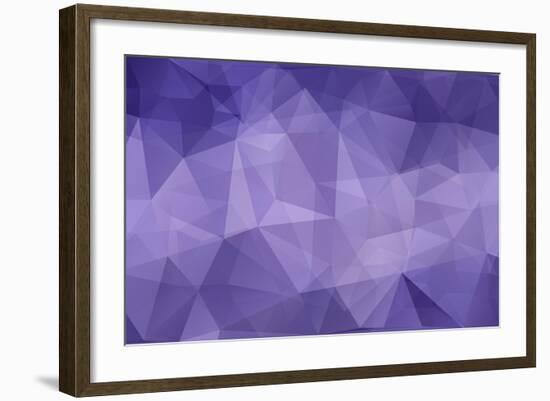 Abstract Triangle Art in Pastel Colors-artnis-Framed Art Print