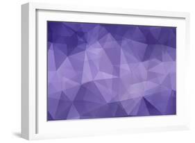 Abstract Triangle Art in Pastel Colors-artnis-Framed Art Print