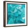 Abstract Triangle Background-Ms.Moloko-Framed Art Print