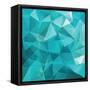 Abstract Triangle Background-Ms.Moloko-Framed Stretched Canvas