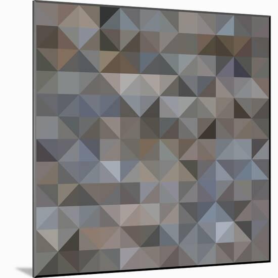 Abstract Triangle Background-epic44-Mounted Art Print