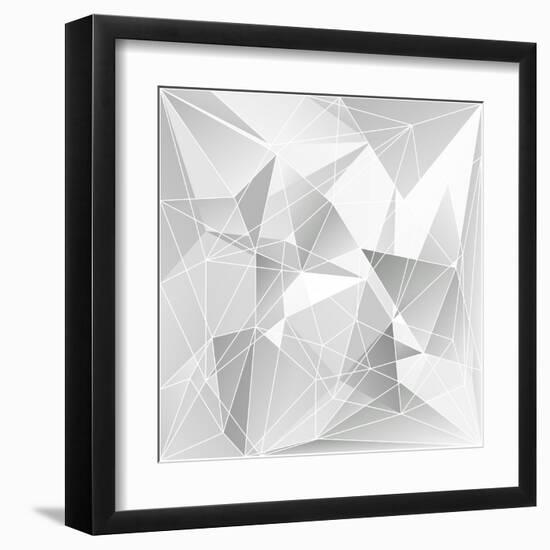 Abstract Triangle Background-epic44-Framed Art Print