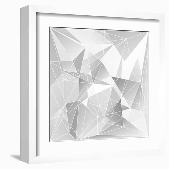 Abstract Triangle Background-epic44-Framed Art Print