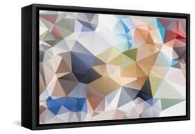 Abstract Triangle Background-Dmitriy Sergeev-Framed Stretched Canvas