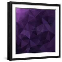 Abstract Triangle Background-Ms.Moloko-Framed Art Print