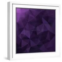 Abstract Triangle Background-Ms.Moloko-Framed Art Print