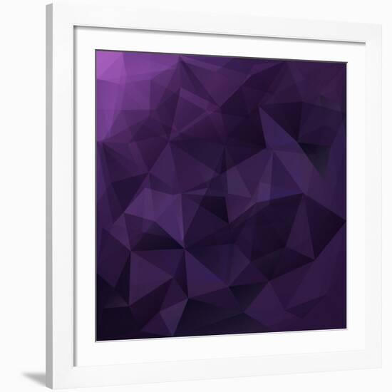 Abstract Triangle Background-Ms.Moloko-Framed Art Print