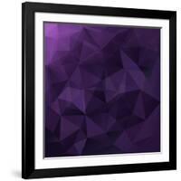 Abstract Triangle Background-Ms.Moloko-Framed Art Print