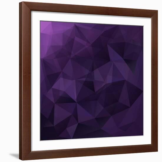 Abstract Triangle Background-Ms.Moloko-Framed Art Print