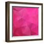 Abstract Triangle Background-Ms.Moloko-Framed Art Print