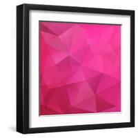 Abstract Triangle Background-Ms.Moloko-Framed Art Print