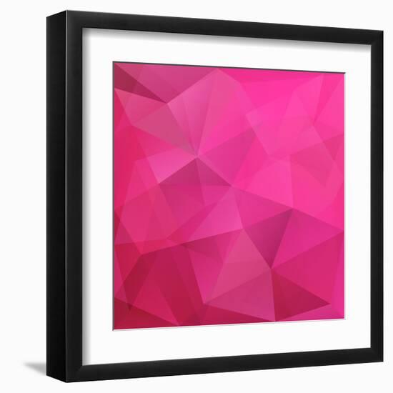 Abstract Triangle Background-Ms.Moloko-Framed Art Print