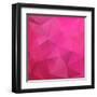 Abstract Triangle Background-Ms.Moloko-Framed Art Print