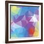 Abstract Triangle Background-Dmitriy Sergeev-Framed Art Print