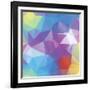 Abstract Triangle Background-Dmitriy Sergeev-Framed Art Print