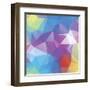 Abstract Triangle Background-Dmitriy Sergeev-Framed Art Print