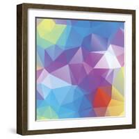 Abstract Triangle Background-Dmitriy Sergeev-Framed Art Print